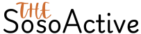 Written in brown "THE" and in black "SOSOACTIVE"