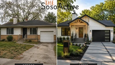 Before and after home renovation comparison: The sosoactive